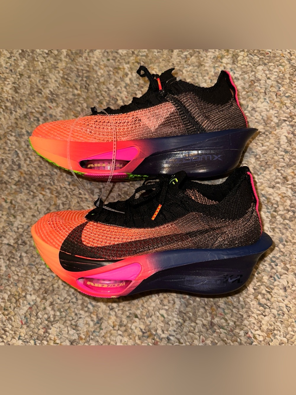 Size 8.5 Nike Air Zoom Alphafly 3 Glam Orange Pulse Women's. NEW. IO9559-800